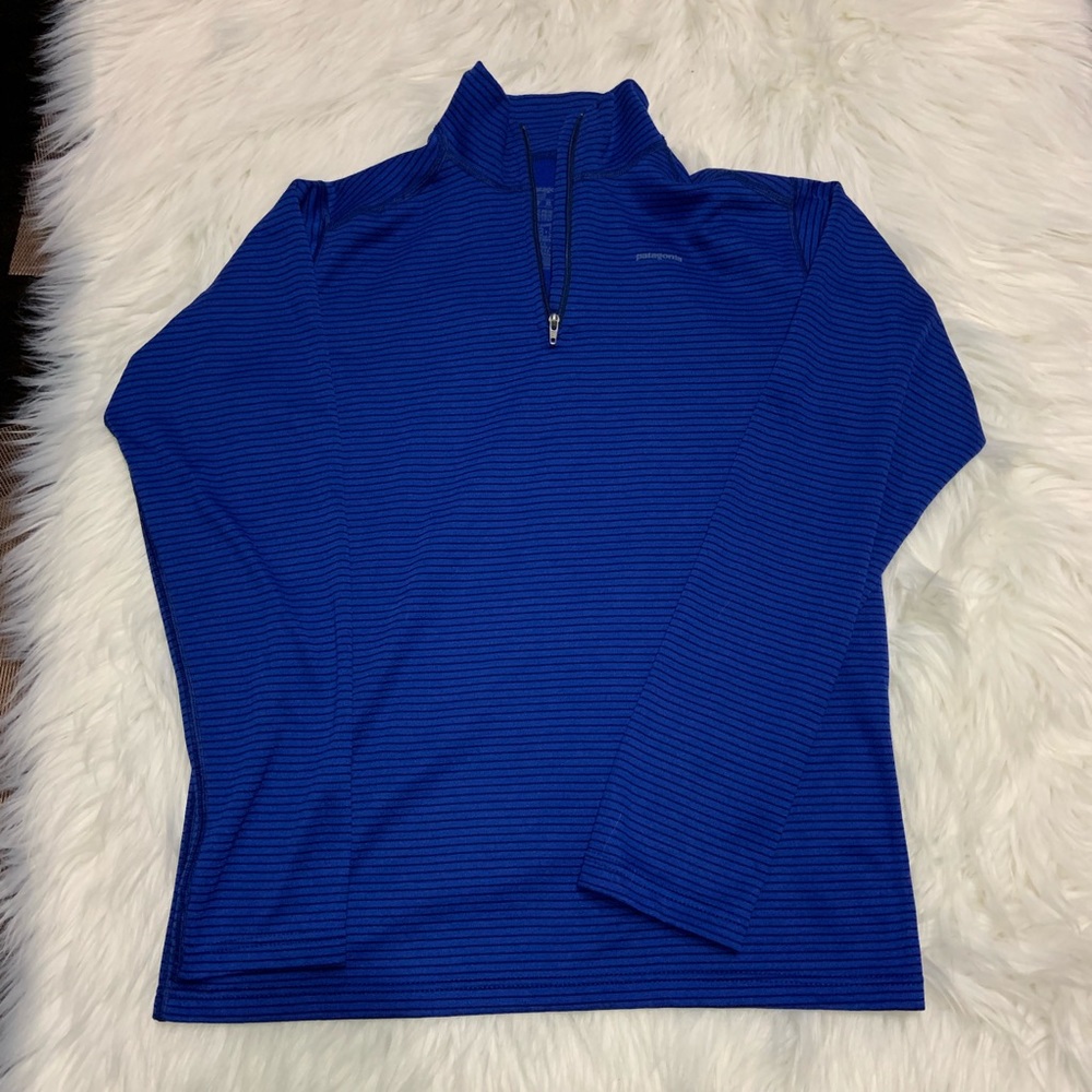 Patagonia | half zip long sleeve striped top